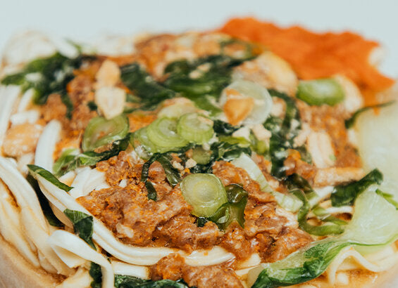 Nahaufnahme der gefrorenen Lucky Ramen